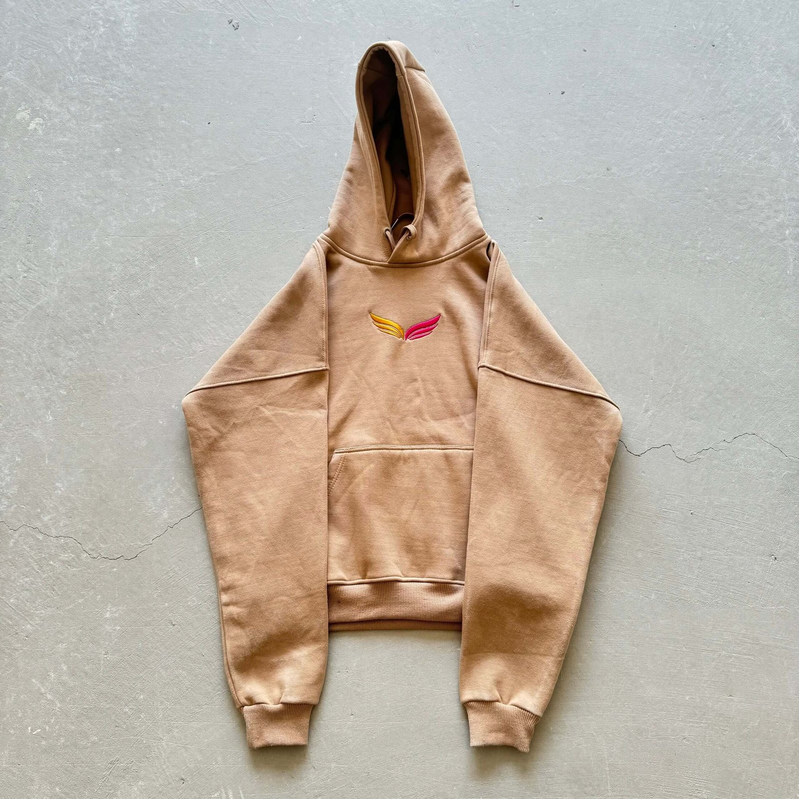 Beige oversized hoodie