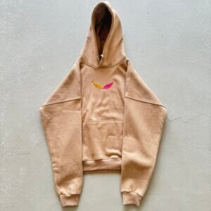 Beige oversized Hoodie